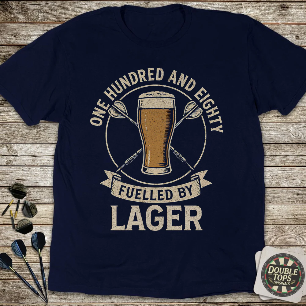 180 Fuelled By Lager T-Shirt - Image 3