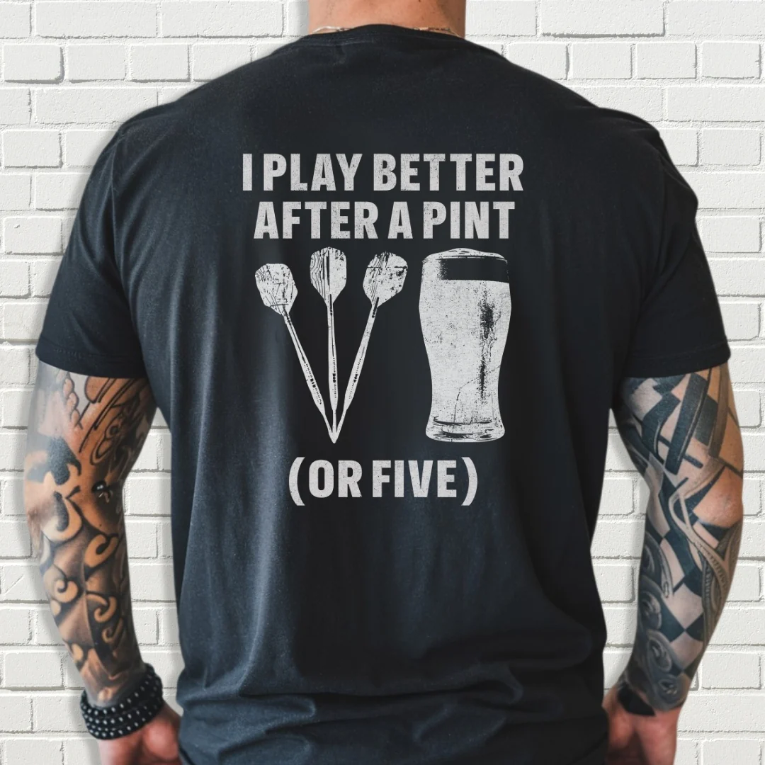 Custom Team Shirt - I Play Better After A Pint - Image 3