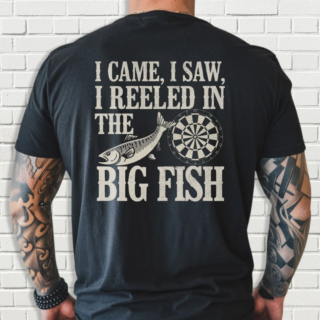 Custom Team Shirt - I Came I Saw I Reeled In The Big Fish - Image 2