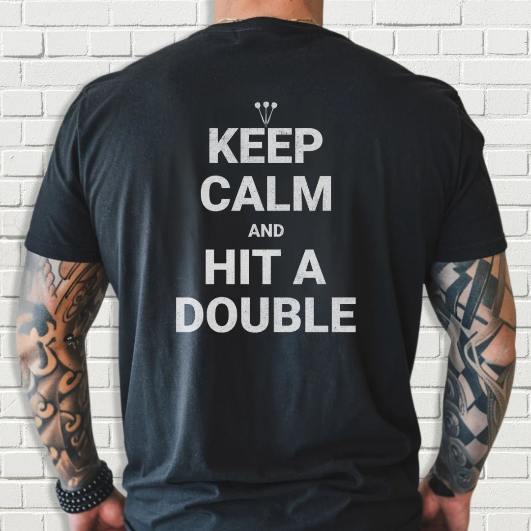 Custom Team Shirt - Keep Calm And Hit A Double - Image 3