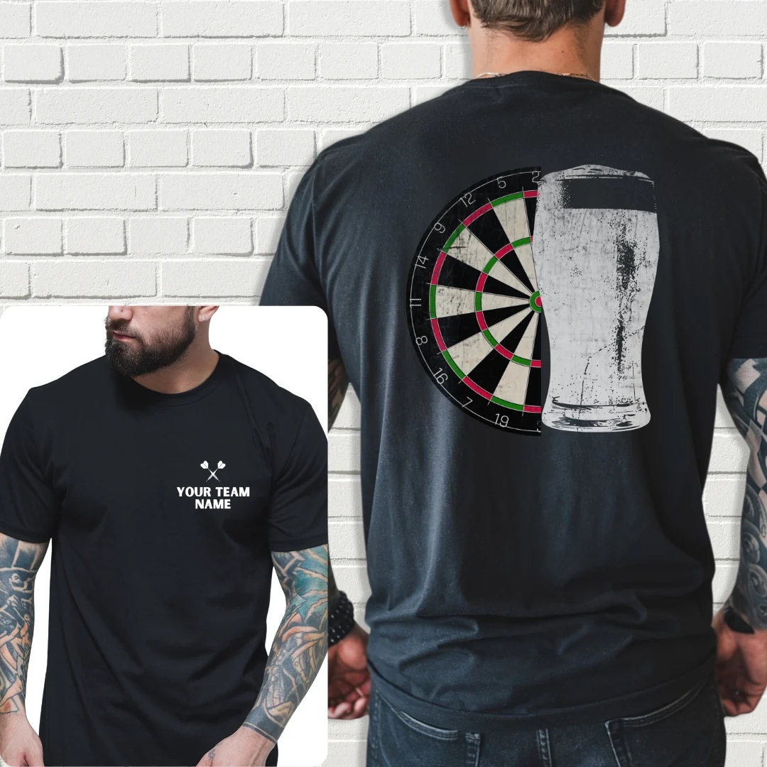 Custom Team Shirt - Darts And A Pint