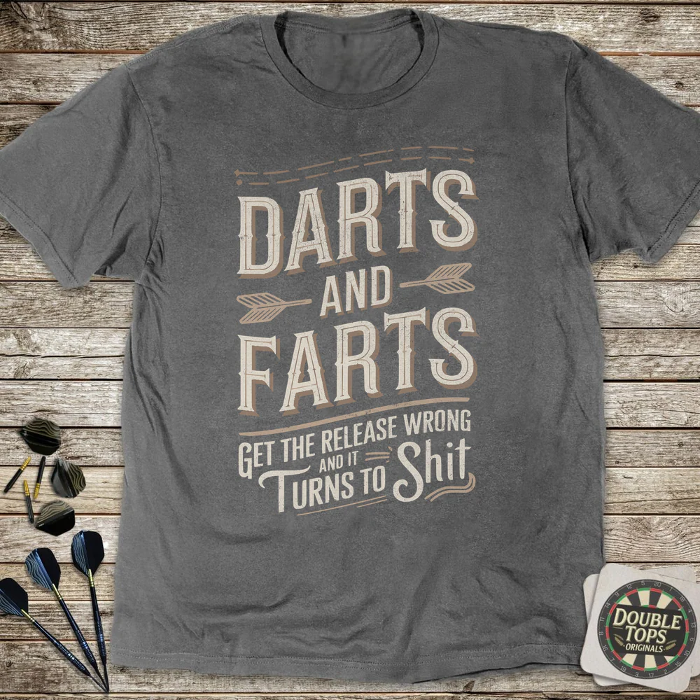 Darts And Farts Release T-Shirt - Image 2
