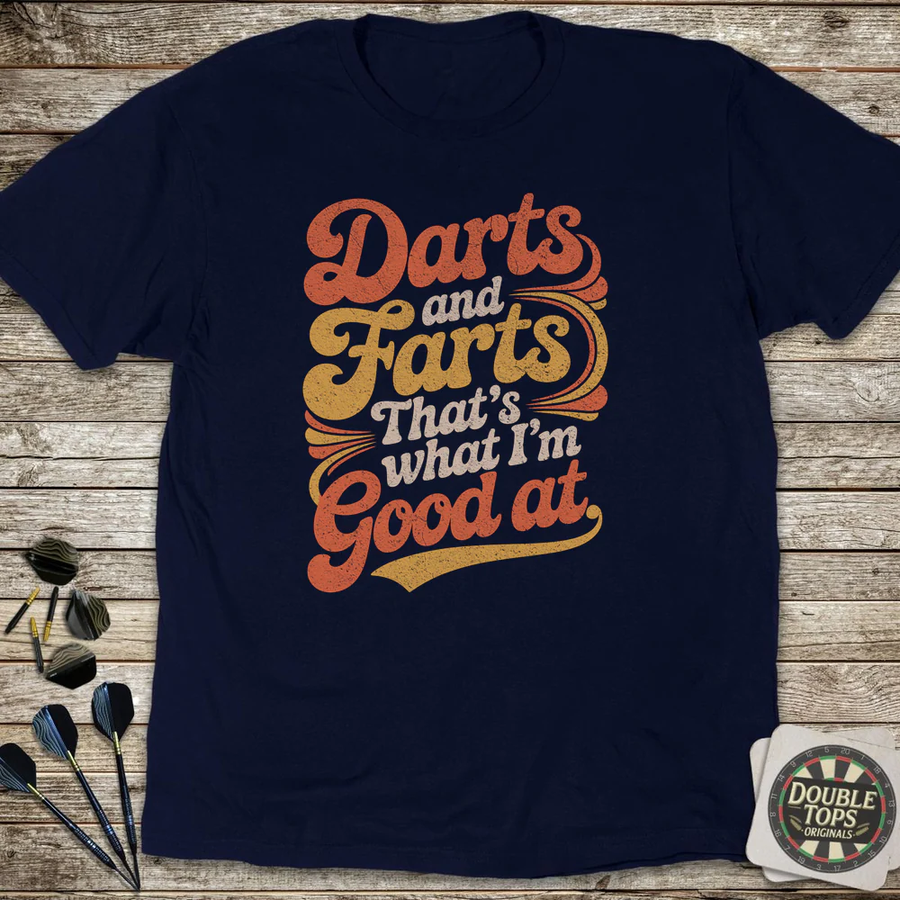 Darts And Farts Retro T-Shirt