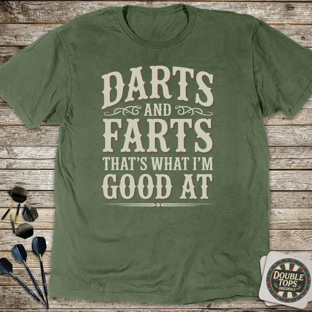 Darts And Farts Vintage T-Shirt - Image 4