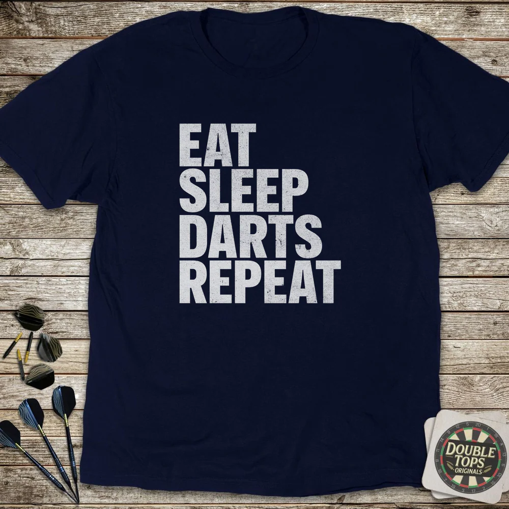 Eat Sleep Darts Repeat T-Shirt - Image 3