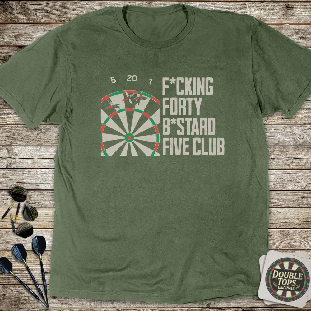 F*cking Forty B*stard Five Club T-Shirt - Image 4