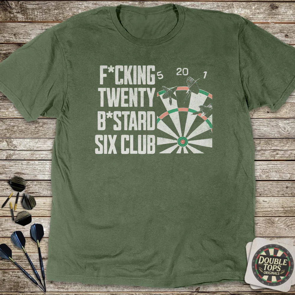 F*cking Twenty B*stard Six Club T-Shirt - Image 4