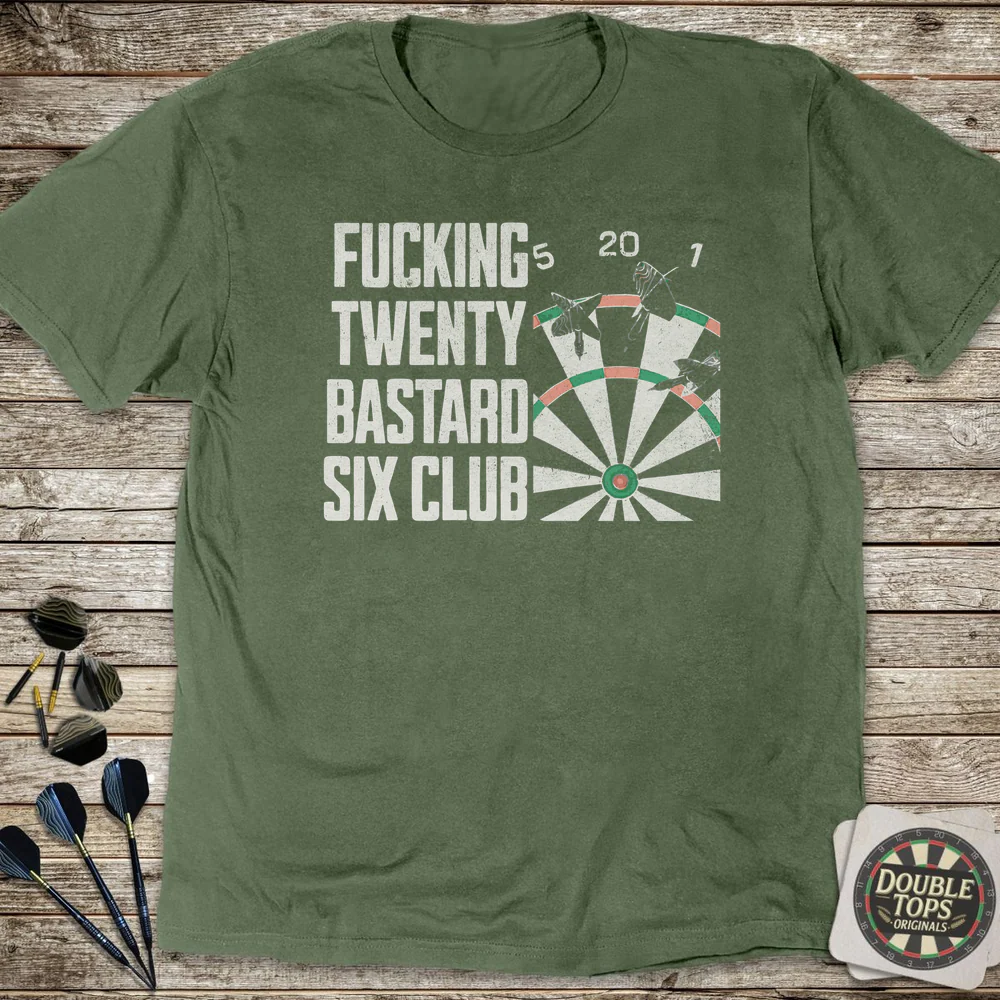 F*cking Twenty B*stard Six Club Uncensored T-Shirt - Image 4
