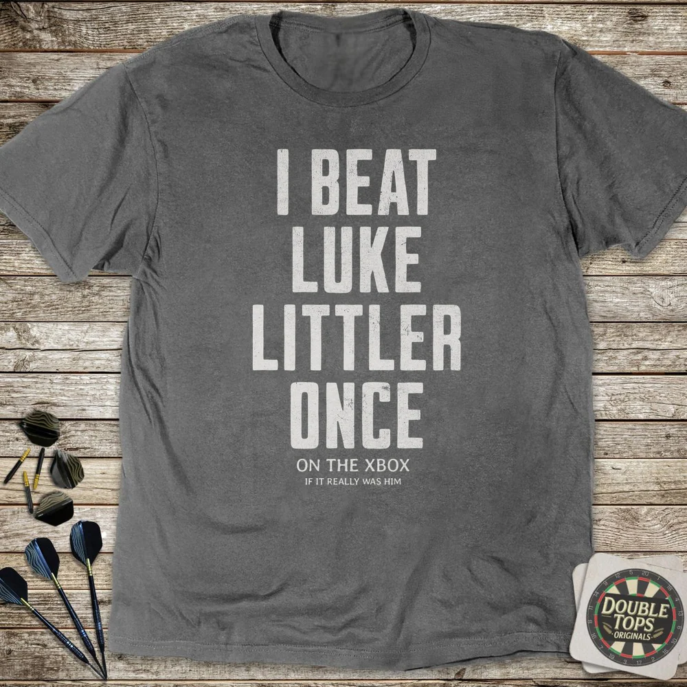 I Beat Luke Littler Once T-Shirt - Image 2