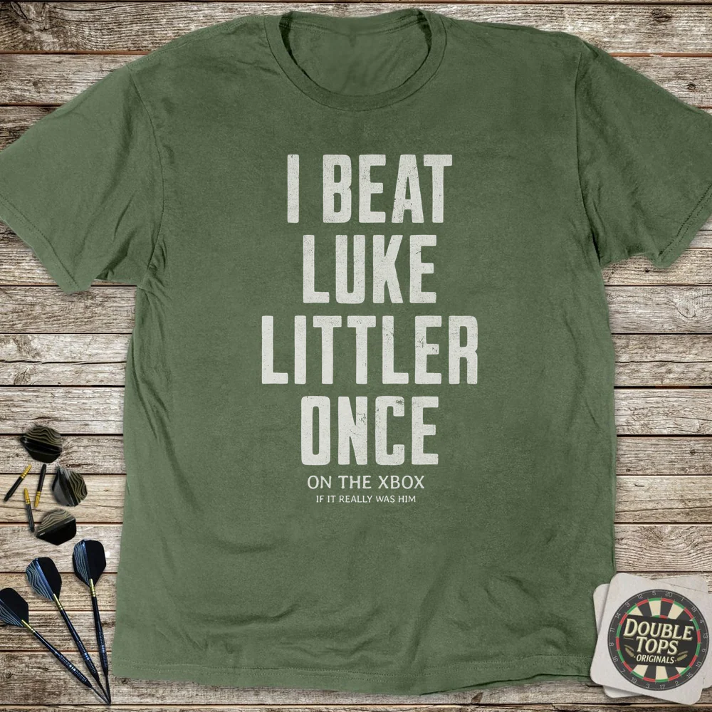 I Beat Luke Littler Once T-Shirt - Image 4