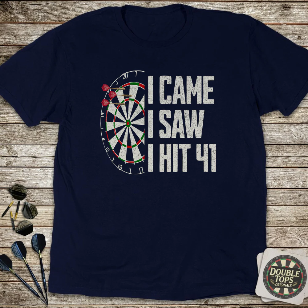 I Came I Saw I Hit 41 T-Shirt - Image 3