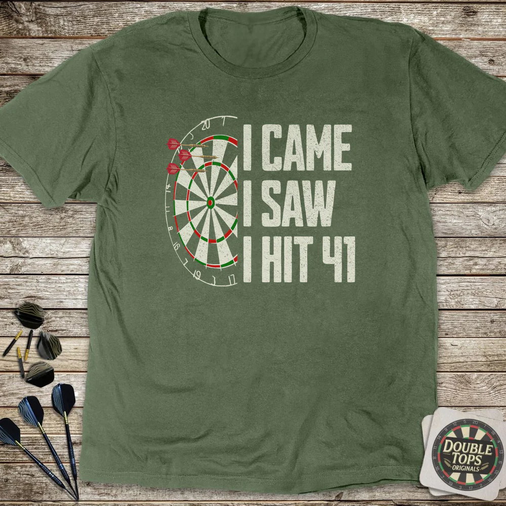 I Came I Saw I Hit 41 T-Shirt - Image 4