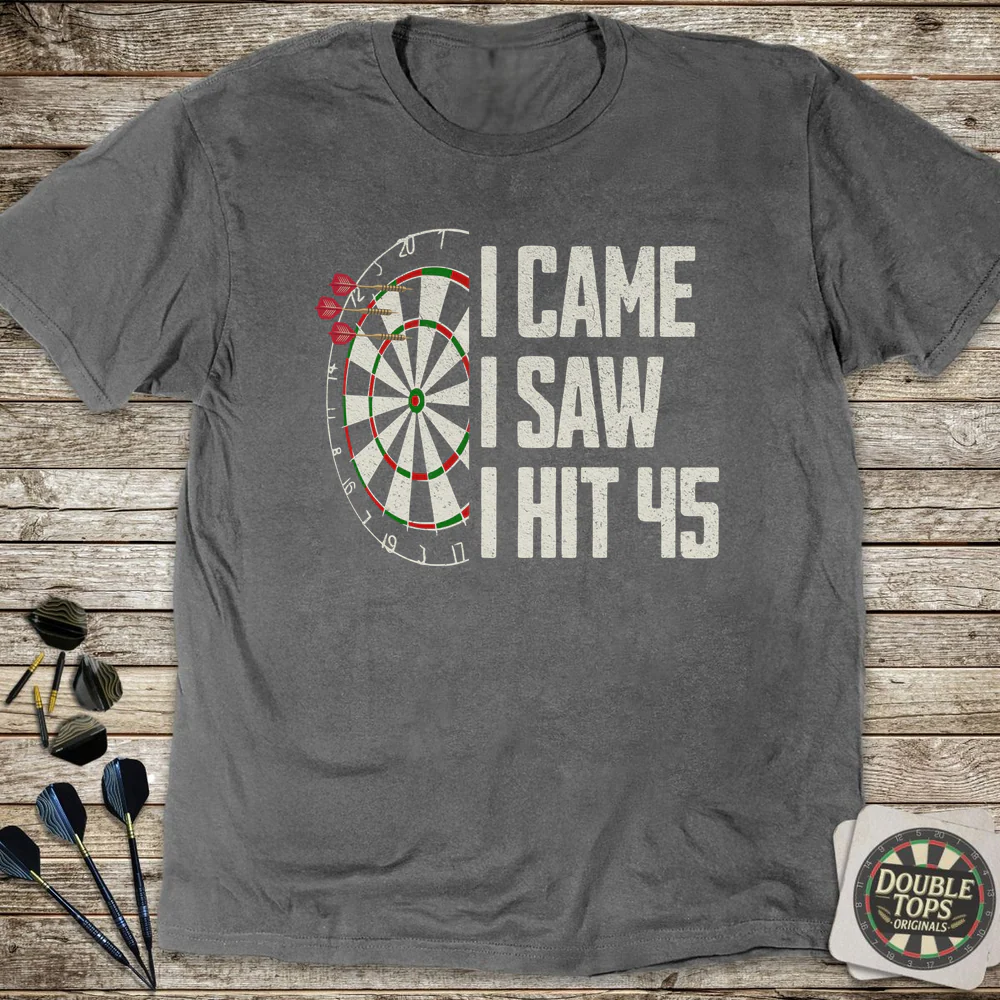 I Came I Saw I Hit 45 T-Shirt - Image 2