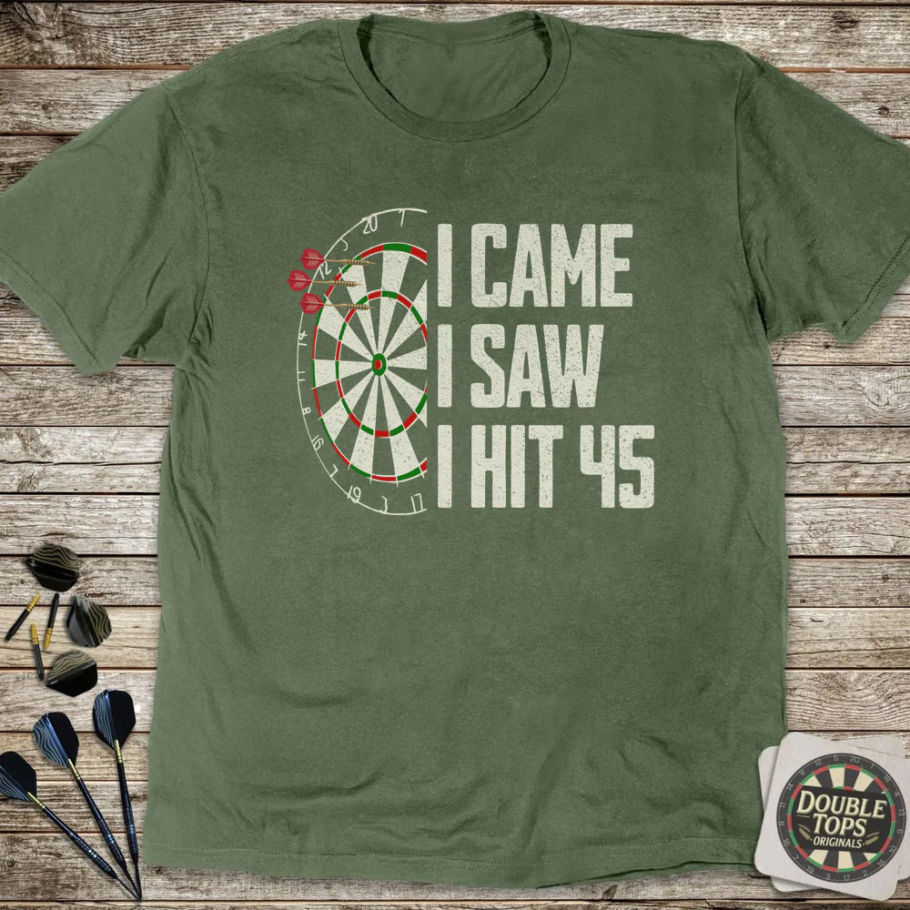 I Came I Saw I Hit 45 T-Shirt - Image 4