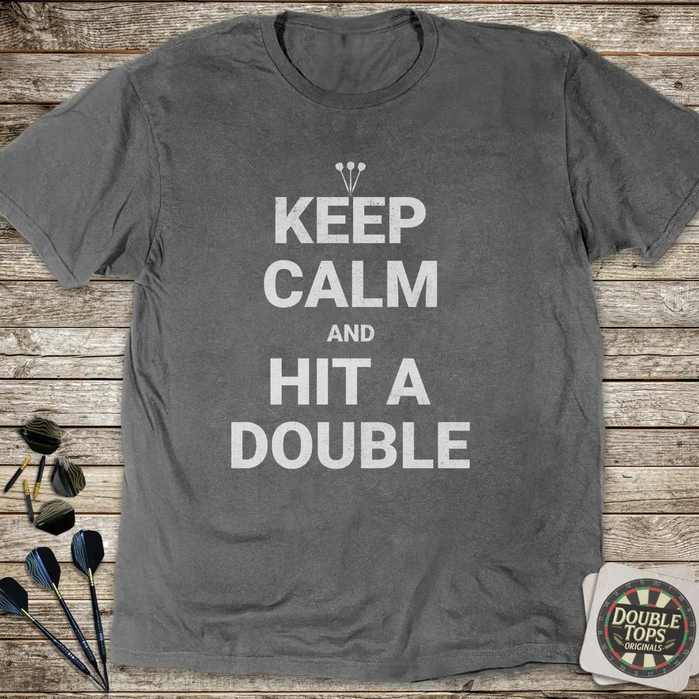 Keep Calm And Hit A Double T-Shirt - Image 2