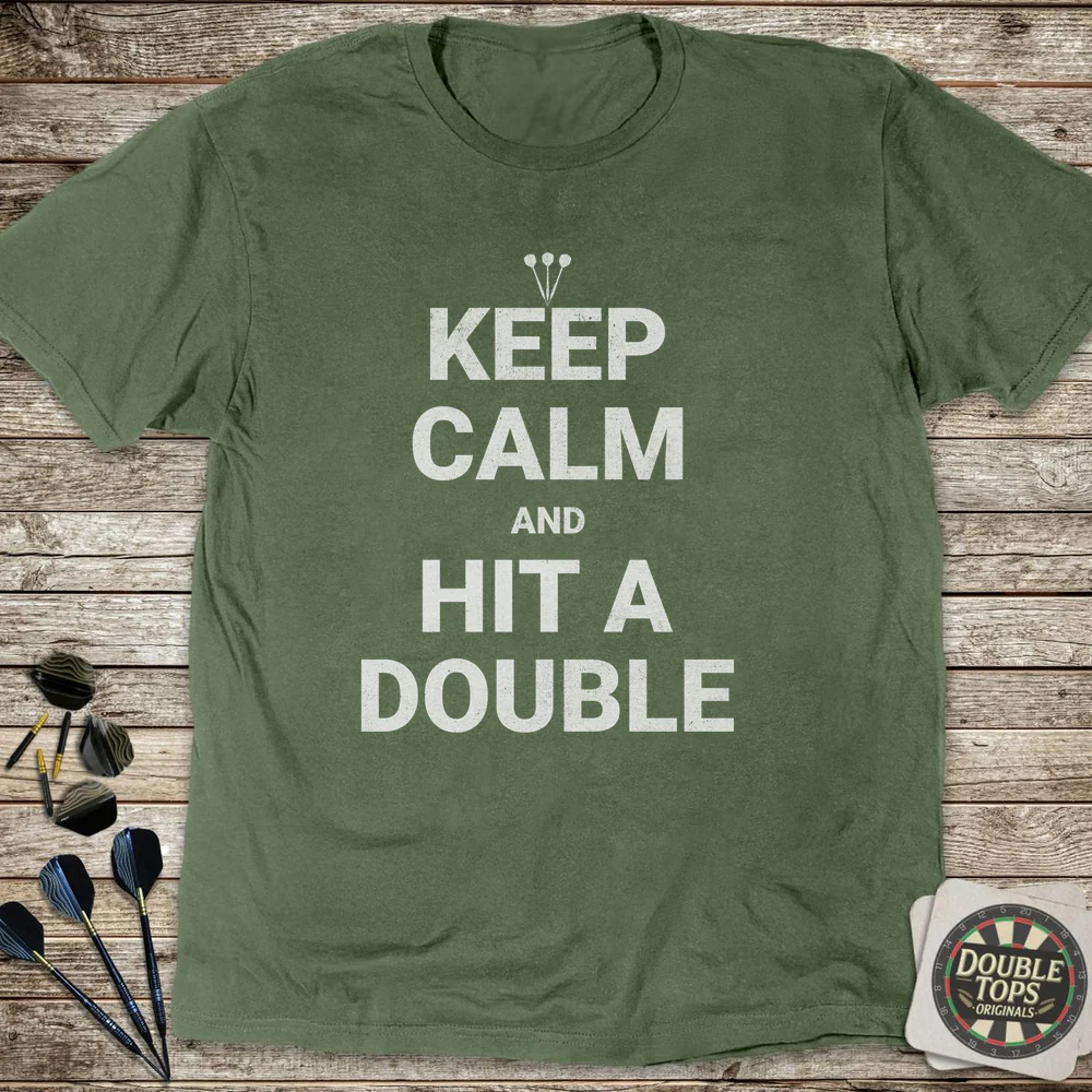 Keep Calm And Hit A Double T-Shirt - Image 4