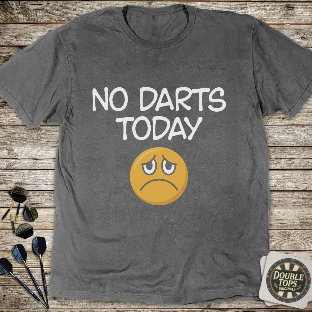 No Darts Sad Face T-Shirt - Image 3