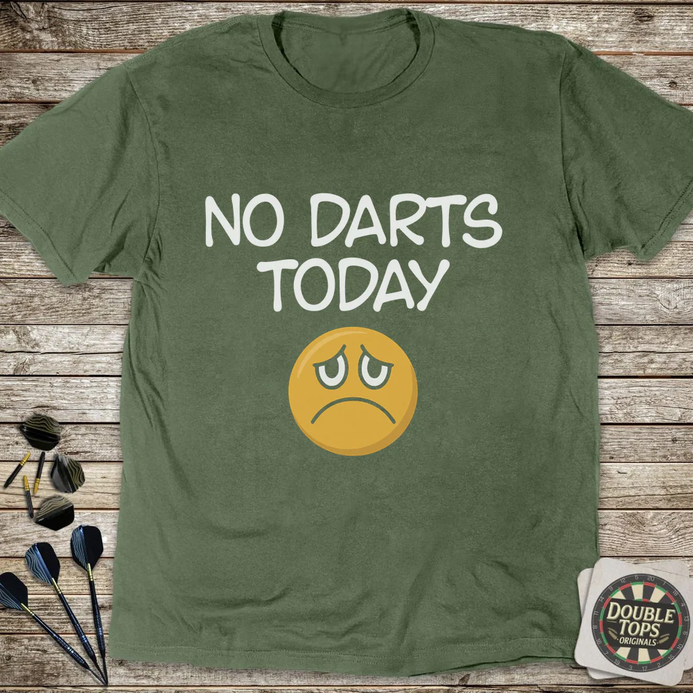 No Darts Sad Face T-Shirt - Image 4