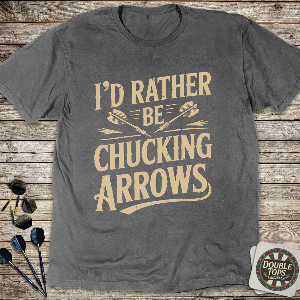 Rather Be Chucking Arrows T-Shirt - Image 3