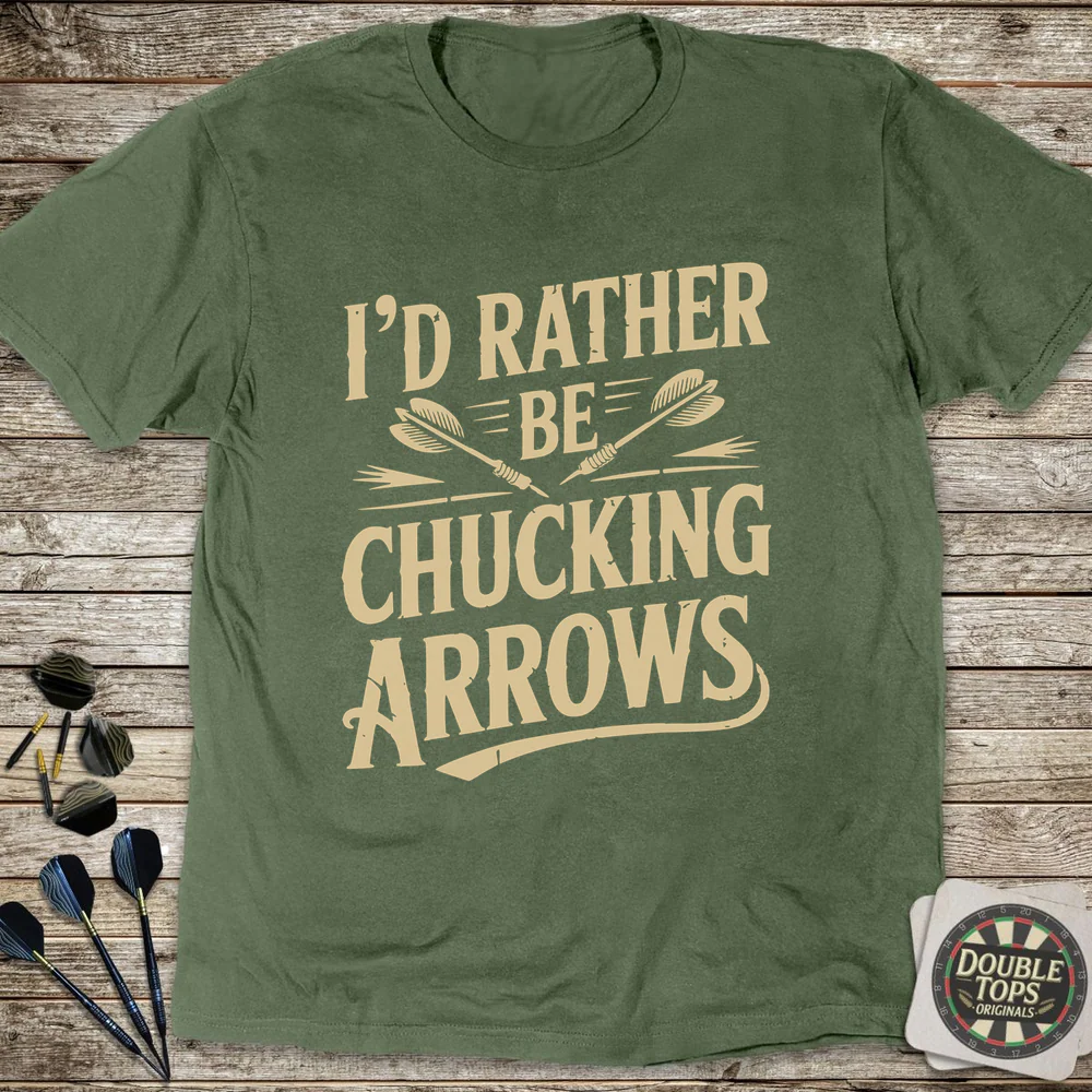 Rather Be Chucking Arrows T-Shirt - Image 4