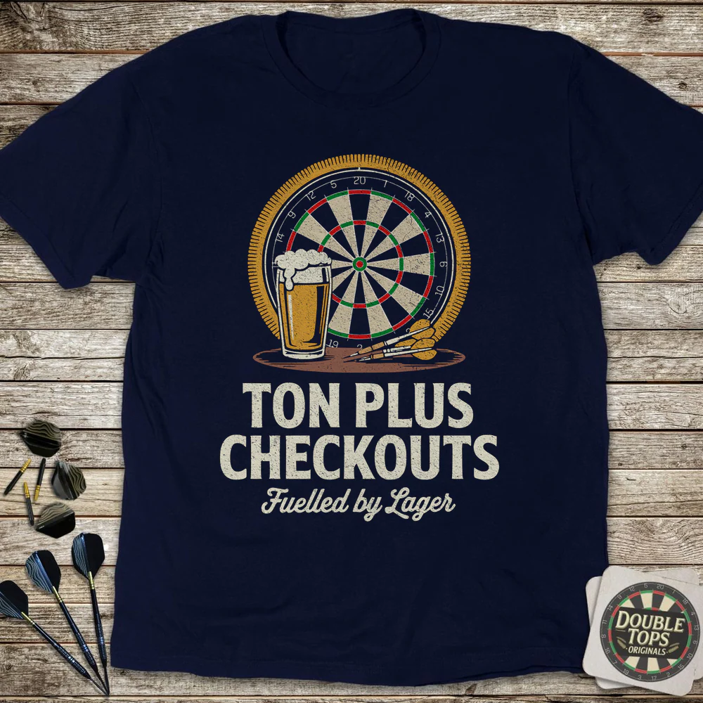 Ton Plus Checkouts Fuelled By Lager T-Shirt - Image 3