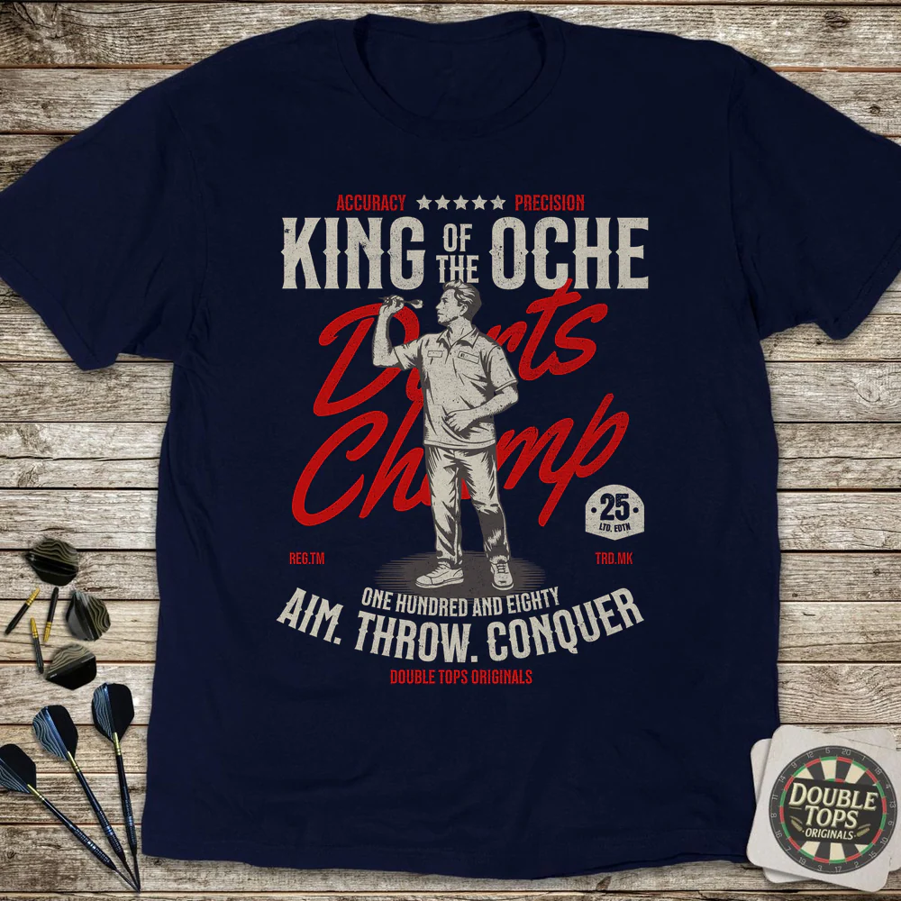 Vintage King Of The Oche T-Shirt - Image 2