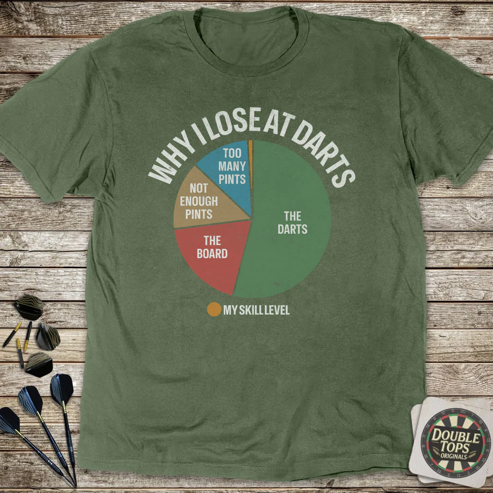 Why I Lose At Darts T-Shirt - Image 4